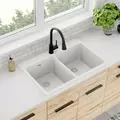 Quartz Classic Drop-in Sink Bowl, White | ELG3322WH0