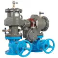 Febco LF880V-NRS-FS Reduced Pressure Zone Assembly Backflow Preventer N-Pattern NRS Shutoff w/ Flood Sensor Lead Free Ductile Iron 4" | F122953