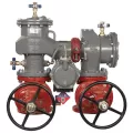 Febco LF880V-DNRS-FS Reduced Presure Zone Assembly Backflow Preventer N-Pattern NRS Shutoff w/ Flood Sensor Lead Free Ductile Iron 4" | F683142