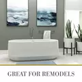 Oatey Freestanding ABS Tub Kit Includes ABS Adapter & Brass Tail Pieces | FTD35P