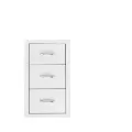 SUMMERSET Stainless Steel Triple Drawer 17"