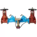 Watts LF909-NRS-FS Reduced Pressure Zone Assembly Backflow Preventer NRS Shutoff w/ Flood Sensor Large Diameter Lead Free Cast Iron 4" | 88009303