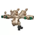 Watts LF919-QT-FS Reduced Pressure Zone Assembly Backflow Preventer Quarter Turn Shutoff & Flood Sensor Lead Free Bronze 1" | F065373