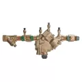 Watts LF909-QT-FS Reduced Pressure Zone Assembly Backflow Preventer Quarter Turn Shutoff w/ Flood Sensor Small Diameter Lead Free Copper Silicon Alloy 1" | F391009