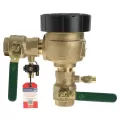 Watts 800M4QT Anti-Siphon Pressure Vacuum Breaker Backflow Preventer Quarter Turn Shutoff w/ Freeze Sensor Contains Lead Bronze 2" | T387122