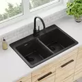 Quartz Classic Drop-in Sink Bowl, Black | ELG3322BK0