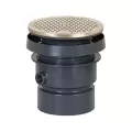 Sioux PVC Finish Line Cleanout 4 Soc 6.5" Round with Nickel Bronze Top 4" | 834-4PNRB