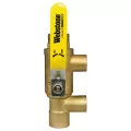 Webstone 1-1/4" x 1-1/4 Primary / Seconda Y Purge Tee **Not For Potable Use** | 58655