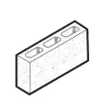 Regular Block, 4" X 8" X 16", 180 sq. ft. / pallet