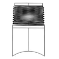 Landscape Fusible Service Saddle, Saddle 1.5" IPS 1" MIPT Round Base, AF | AFLS010-015