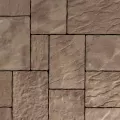 Techo-Bloc Mista Random Permeable Paver, Chestnut Brown, 3-Piece | 000074