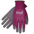 Tough Mud Smart Mud Work Gloves, Large Smooth Polyurethane Coated Palm Raspberry | 028R/L RASPBERRY LG