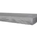 Grey Wall Cap Two Long Edges Pitched, 2-1/4" x 12", Natural Stone