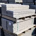 Grey Wall Cap Two Long Edges Pitched, 2-1/4" x 12", Natural Stone