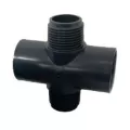 Sch 40 PVC Manifold Cross 1" MPT x Slip | D421