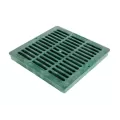 12" Square Flat Drain Grate, Green | G12SFG_alt