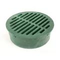 6" Round Flat Grate, Green | G6RFG_alt