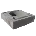 Solid Chimney Block, 22" x 22" x 6" For Masonry Fireplaces