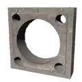 Solid Chimney Block, 22" x 22" x 6" For Masonry Fireplaces