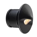 FX PO Wall Light Round Luxor 1LEDBlack | POZD1LEDRDFB
