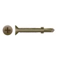 Self-Tapping Screw Phillips Flat Head Reamer, 1/4"-20 X 3-1/4" Steel With Wings |  SDFP025C0325LCWA4W-B