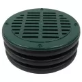 POLYLOK GREEN GRATE FOR CORRUGATED PIPE 12" | PLK3004GRGN