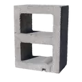Reg Block, 12" x 8" x 16", Concrete