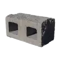 Split Face End Corner, 8" x 8" x 16", Concrete