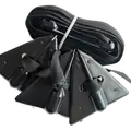 TREE FROG ABOVE GROUND ANCHOR KIT - BLK 4 CALIPER, RECYCLED PLASTIC ANCHORS, BLACK 4" | PRO40B
