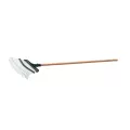 Wolverine Steel Handled Fixed Tine Leaf Rake, 25" | W19FTR