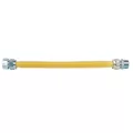 Gas Connector, (ID) 1/2" x (OD) 5/8" x 36" Stainless Steel Yellow Coated, Flex | CSSC21-36