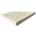 Lonestar Ivory Beige Travertine Tumbled Bullnose Coping Light Walnut 12" x 24" | IBTTB3CP12X24