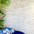 STACKED STONE FLATS WHITE QUARTZITE WHITE QUARTZITE SPLIT FACE FLATS - 6 EA (6 SF) PER BUNDLE / 288 EA (SF) PER PALLET 6" X 24"