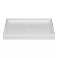 Durabase Rectangular Shower Floor, Fiberglass White | 3460M