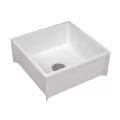 Model 63M Integral Mop Basin, Fiberglass 63MX White 2"or Molded Stone | 63MXK