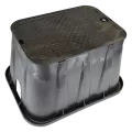 NDS Pro-Spec Rectangular Valve Box, Black, 19" x 14" | 313BCBRBLK