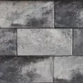 NICOLOCK VERONA WALL GRAPHITE PEARL BLEND - TUMBLED - PREMIUM - 96 EA/ PALLET - 3 EA/ SF - 8 LR/ PALLET 4" X 12" X 8"