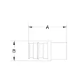 REHAU F1960 LF BRASS ADAPTER C MALE 1/2" | 499795-001