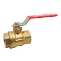 Red-White 2-Piece Ball Valve Brass 1" FNPT x FNPT | 5044AB1
