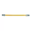 Gas Connector, (ID) 1/2" x (OD) 5/8" x 24" Stainless Steel Yellow Coated, Flex, FIP X MIP | CSSC54-24
