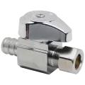 1-Piece Straight Stop Brass 1/2" x 3/8" PEX Barb x Compression | G2BRPX14X C
