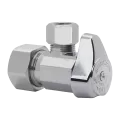 1-Piece Turn Angle Valve 1/2" x 3/8" Compression x Compression | G2CR19X C