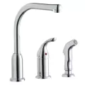 Deck Mount Faucet, Brass W/Remote Handle | LK3001CR