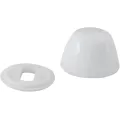 Round Cap, Plastic White, W/Washer Closet | 40035