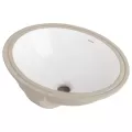 Luxoval Oval Undercounter Bathroom Sink, Vitreous China | G0013743