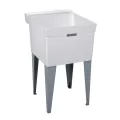 URASTONE UTILATUB Floor Mount Laundry Tub, Fiberglass Fl Mtd Tray, Durastone | 18F