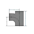 Sanitary Tee, 2" No-Hub Ductile Iron | 7579