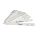 Hydrofarm Plastic Plant Marker, White, 6" x 5/8", pack of 50