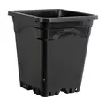 Active Aqua 12" x 12" Square Black Pot, 12" Tall, case of 24
