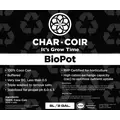 Char Coir BioPot, 8 L, case of 10
